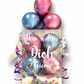Ballonbox Pink and Blue inkl. Personalisierung